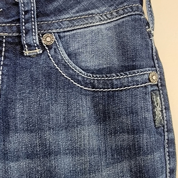 Silver Jeans Suki Bootcut Low Rise Western Cowgirl Denim Blue Jeans Sz 26 - Picture 7 of 15
